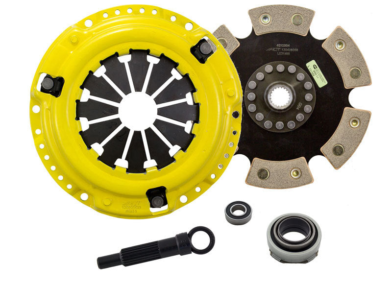 ACT 1990 Honda Civic Sport/Race clutch kit with six rigid pads, designed for high-performance racing and sporty driving.