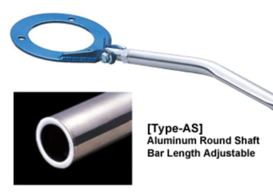 Cusco Type AS Rear Strut Bar for JZX90 and JZX100 Mark II, 2WD model, installed on vehicle with visible mounting points.