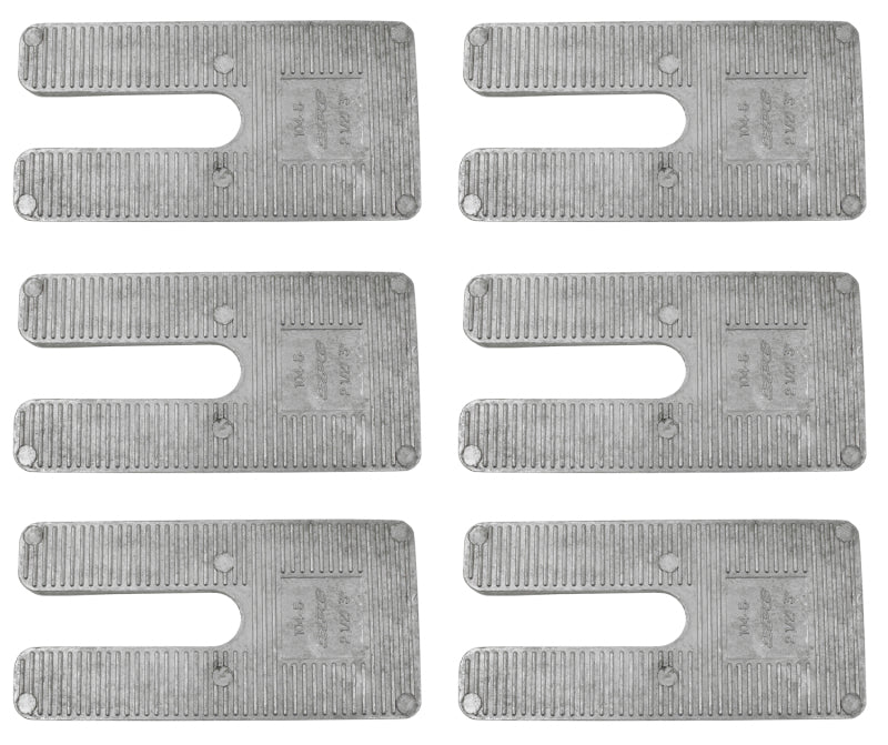 Moog 5-inch long wedge caster change kit with 3-degree angle for suspension alignment, shown in the image.
