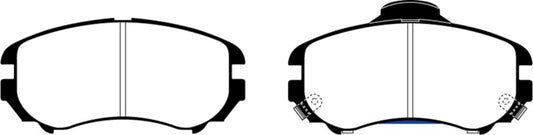 EBC Redstuff front brake pads for Hyundai Elantra 2007-2008 2.0L performance brake pads shown in image