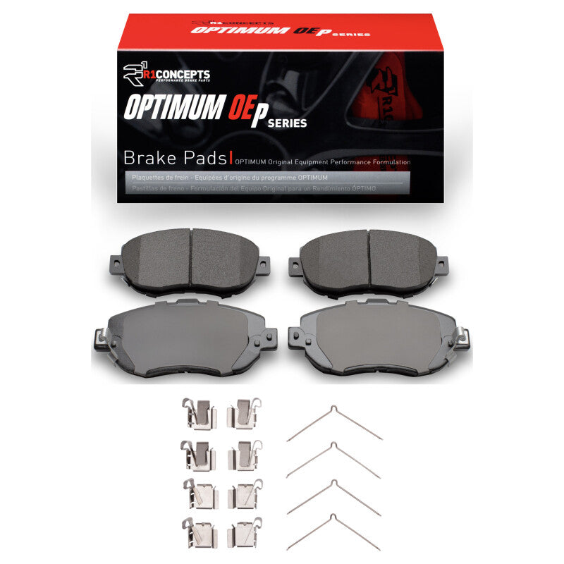 Lexus GS300 1993-2010 front brake pads and hardware kit by R1 Concepts, OE quality brake pads with hardware.