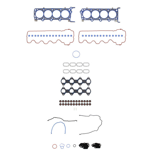 Fel-Pro Ford Explorer Sport Trac HS 26306 PT-3 PermaTorque engine cylinder head gasket set showing multiple gaskets and sealing surfaces.