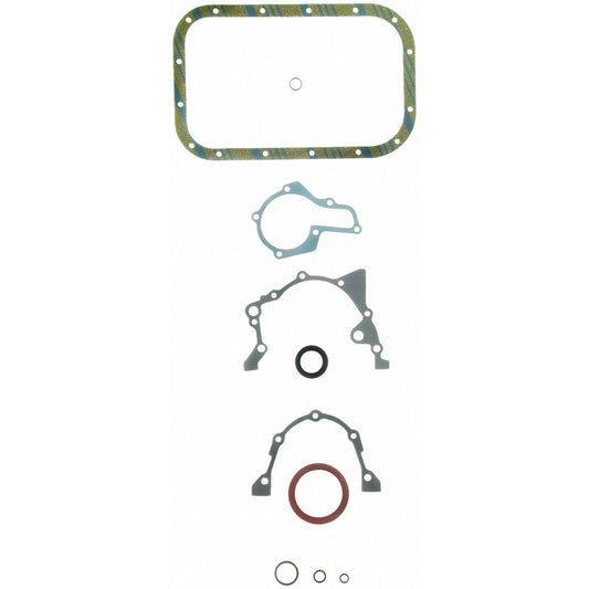 Fel-Pro Geo Metro CS 9435 engine conversion gasket set showing various gaskets and seals for engine repair.