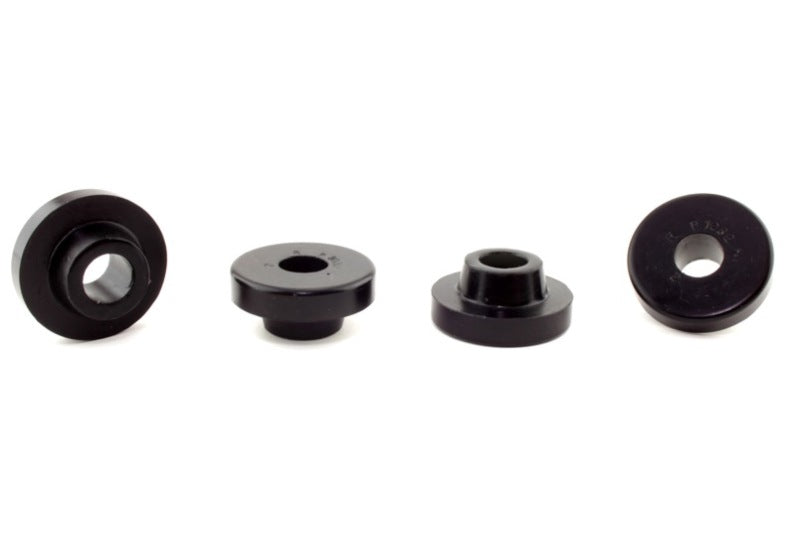 Whiteline Plus sway bar bushings for Mazda 323 RX3 RX4 front control arm, showing rubber and metal components.