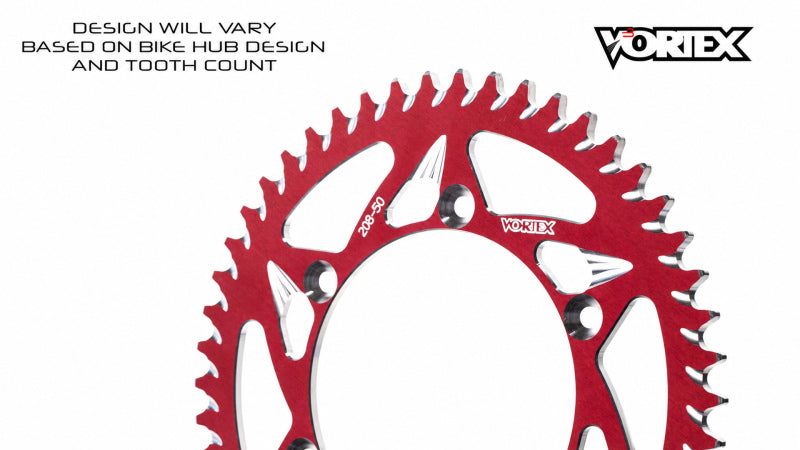 Vortex Racing 51 Tooth 520 Rear Sprocket - Red