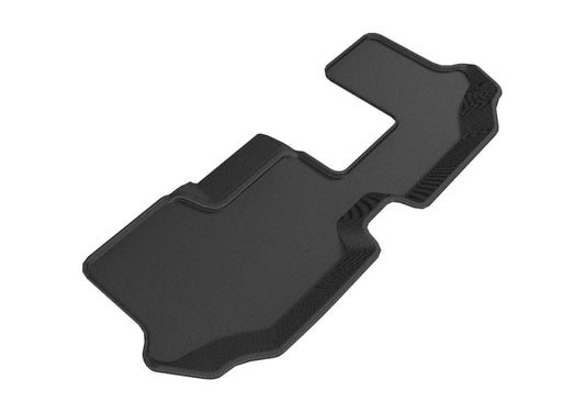 Black 3D MAXpider rubber floor mats for 2018-2019 Volkswagen Atlas Kagu 3rd row, designed to fit and protect the vehicle interior.