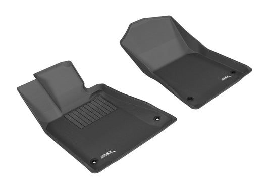Black 3D MAXpider rubber floor mat for 2013-2020 Lexus GS and GS Hybrid, first-row vehicle interior protection.
