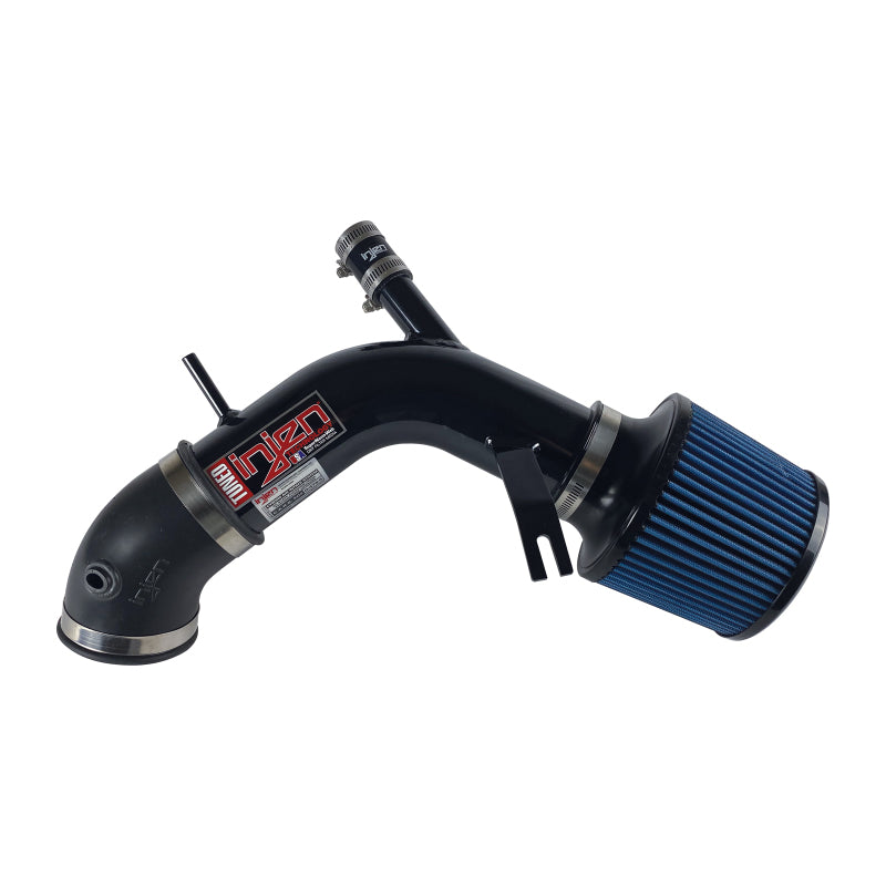 Injen black short ram cold air intake for 2003-2007 Honda Accord 4-cylinder LEV motor, showing the sleek intake pipe and filter.