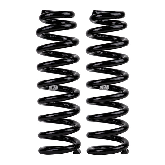 Front coilover spring for Toyota Land Cruiser 200 by Old Man Emu, showing a close-up of the coil spring design.