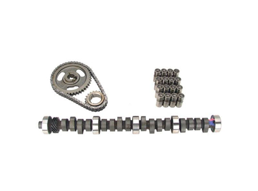COMP Cams FS 240H camshaft kit showing detailed camshaft with gear and lobes for high-performance engine upgrade