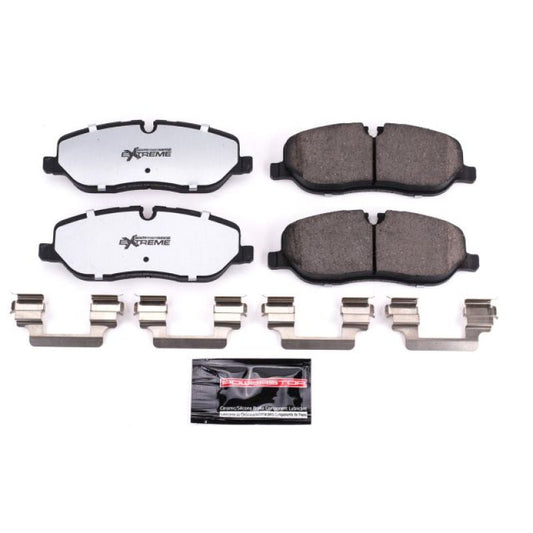 PowerStop Land Rover LR3 front Z36 truck and tow brake pads with hardware, performance brake pads for enhanced stopping power.