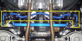 Cusco sway bar riser for Nissan NJ50 CKV36, 25mm, showing the metal riser component for improved vehicle handling.