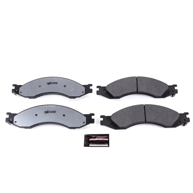 PowerStop C4500 Chevy Kodiak brake pads, front or rear Z36 performance truck and tow brake pads with hardware installed.