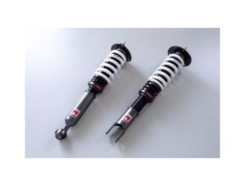 HKS Hipermax R coilovers for Toyota JZA80, adjustable suspension kit with sleek components and coil springs.