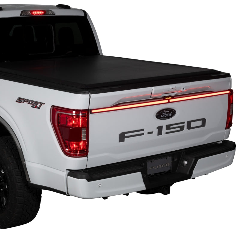 Putco Excalibur LED third tail light for 2021-2023 Ford F150, featuring clear lens and modern LED design.