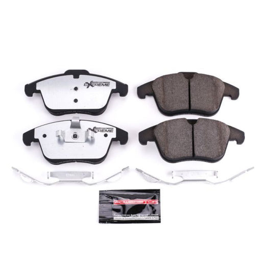 PowerStop Land Rover LR2 front Z36 truck and tow performance brake pads with hardware installed