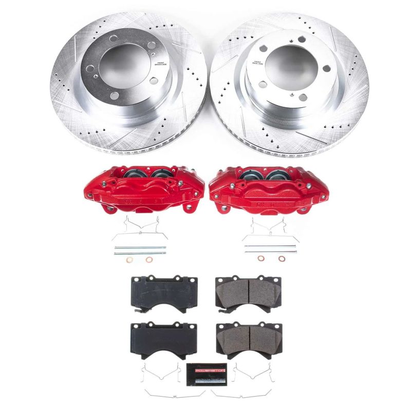 PowerStop front Z36 truck and tow brake calipers for 2015-2021 Toyota Tundra, performance brake calipers with calipers included.