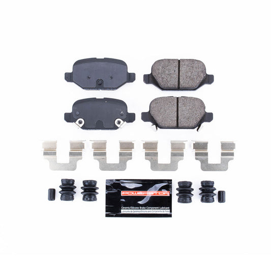 PowerStop Z23 Evolution Sport rear brake pads for Fiat 500, performance brake pads with hardware included.