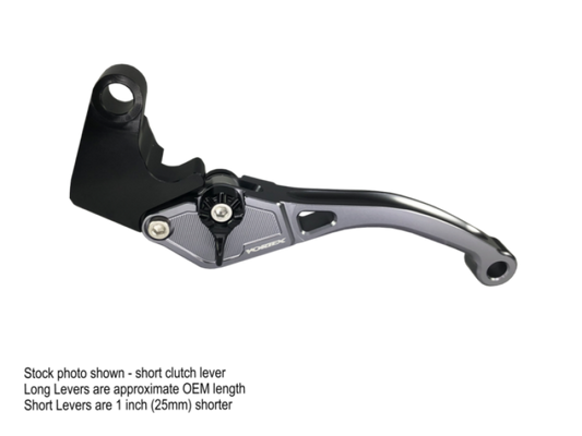 Vortex Racing H-L206 F14 brake lever long made of titanium, showcasing its sleek, lightweight design for motorcycle braking.
