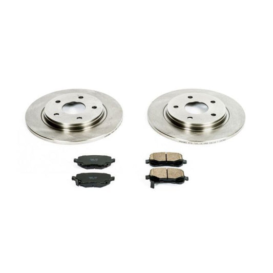 PowerStop OE rear brake kit for Chrysler Town & Country 2008-2012, Autospecialty brake components with new rotors and pads.