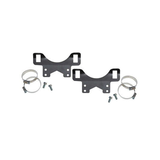 Skyjacker UNI remote reservoir brake brackets and bent lift kit components for off-road vehicle suspension upgrade