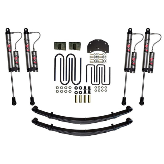 Skyjacker 6-inch SR lift kit for Ford F350 1986-1996 with mono no TWP suspension components, showing assembled lift parts.