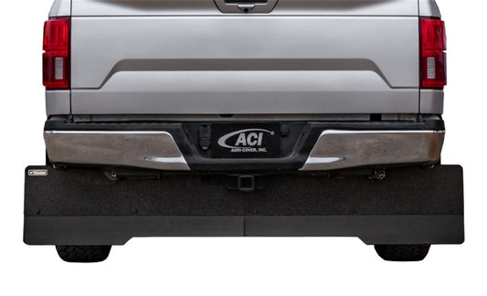 Access 2020+ GM 2500/3500 Rockstar full width mud flaps in urethane aluminum, designed for heavy-duty truck protection.