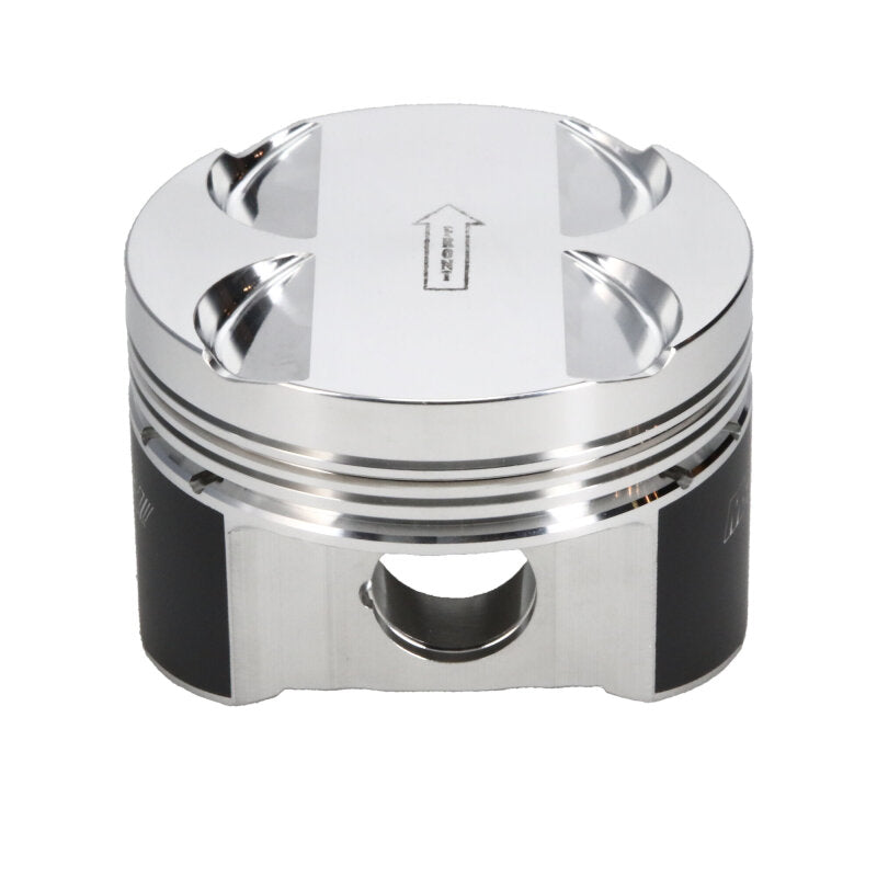 Manley Performance forged Mitsubishi 2.0L 4G63 piston set with 85mm bore, 1.375in compression height, and -8cc capacity.