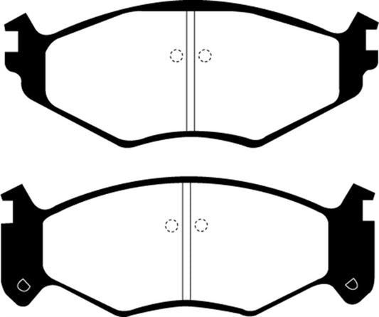 EBC Ultimax2 front brake pads for Chrysler LeBaron 2.5 with 15-inch wheels, OE quality brake pads.