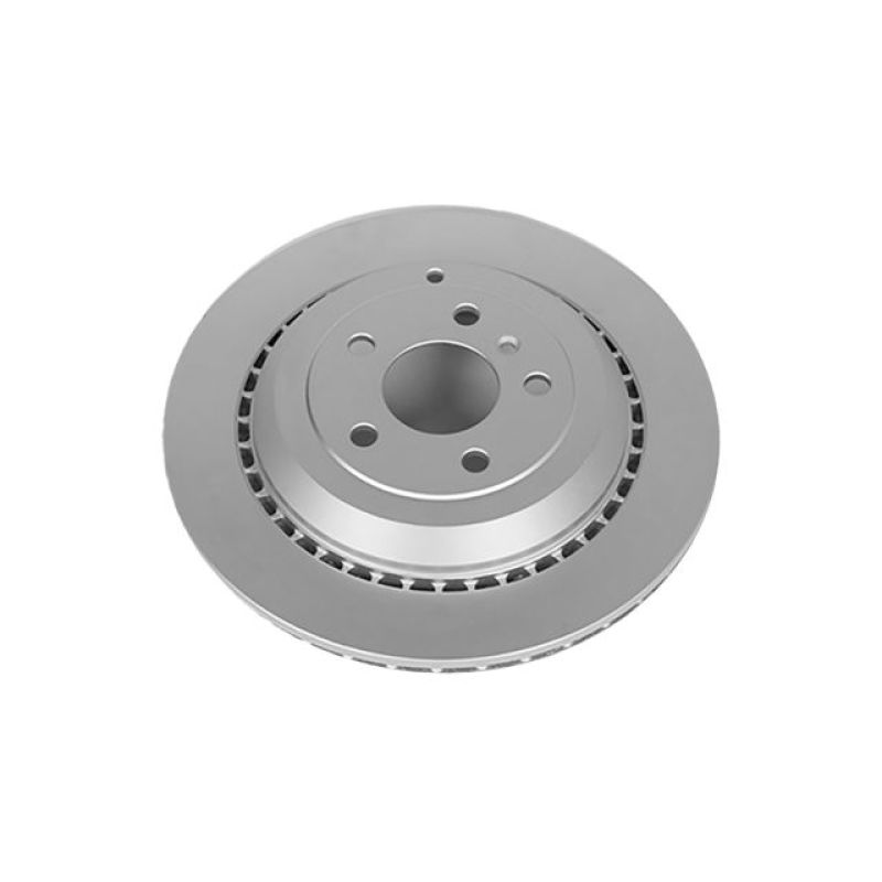 PowerStop rear Evolution high carbon cryo-coated brake rotor for 2005-2006 Mercedes-Benz G55 AMG, high-performance OE replacement.