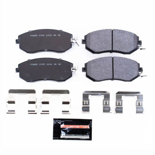 PowerStop racing front brake pads for 2013-2016 Scion FR-S, optimized for track day performance and high-performance braking.