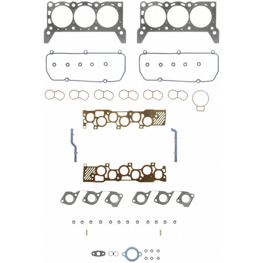 Fel-Pro Ford Windstar HS 9234 PT PermaTorque engine cylinder head gasket set, showing multiple gaskets and sealing surfaces.