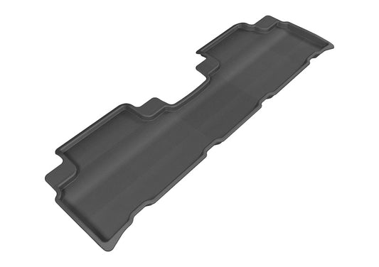 Black 3D MAXpider rubber floor mats for the 2010-2015 Lexus RX second row, showcasing durable, textured surface for interior protection.