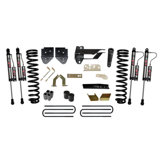 Skyjacker 6INKIT lift kit installed on a 2017 Ford F250 4WD truck, showing suspension components and lifted stance.