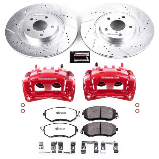PowerStop Z26 Street Warrior brake kit with front calipers for 2013-2016 Scion FR-S, featuring performance brake components.