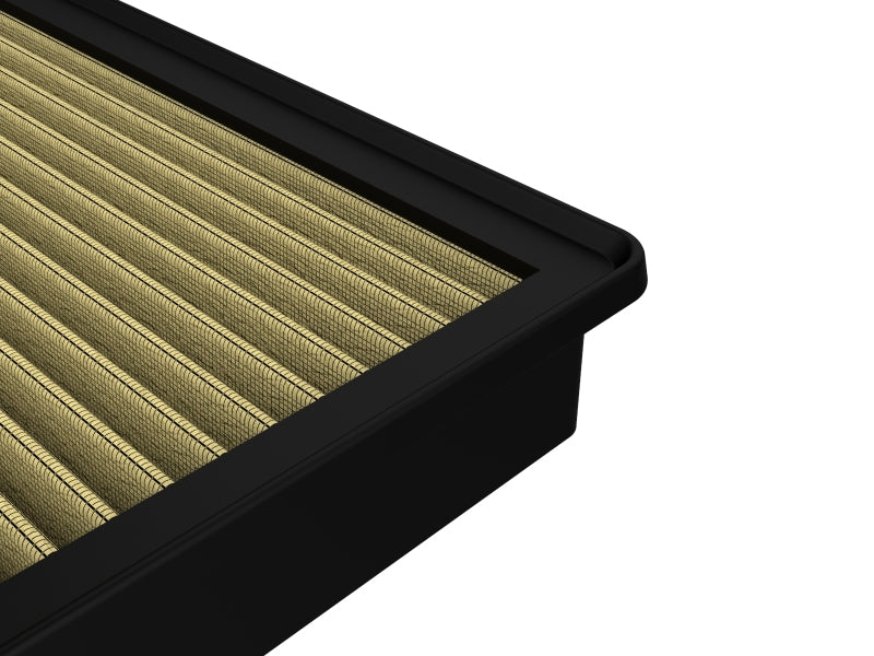 aFe Magnum FLOW Pro GUARD 7 OE replacement engine air filter for 2020-2021 Ford diesel trucks V8 6.7L, drop-in design.