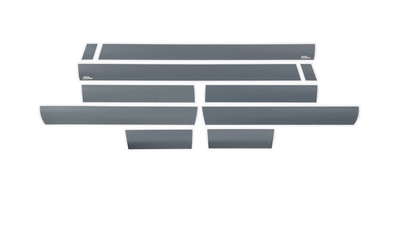 Putco black platinum rocker panels for 2015-2019 GMC Sierra HD double cab with 6.5-inch bed, shown installed on truck sides.