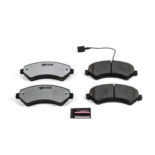 PowerStop performance brake pads with hardware for 2014-2018 Ram ProMaster 1500 front Z36 truck and tow brake system.