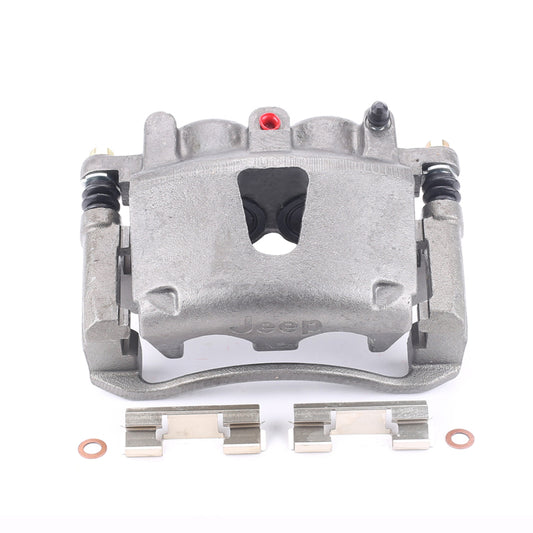 PowerStop OE front right brake caliper with bracket and logo for Jeep Commander 2006-2010, automotive braking component