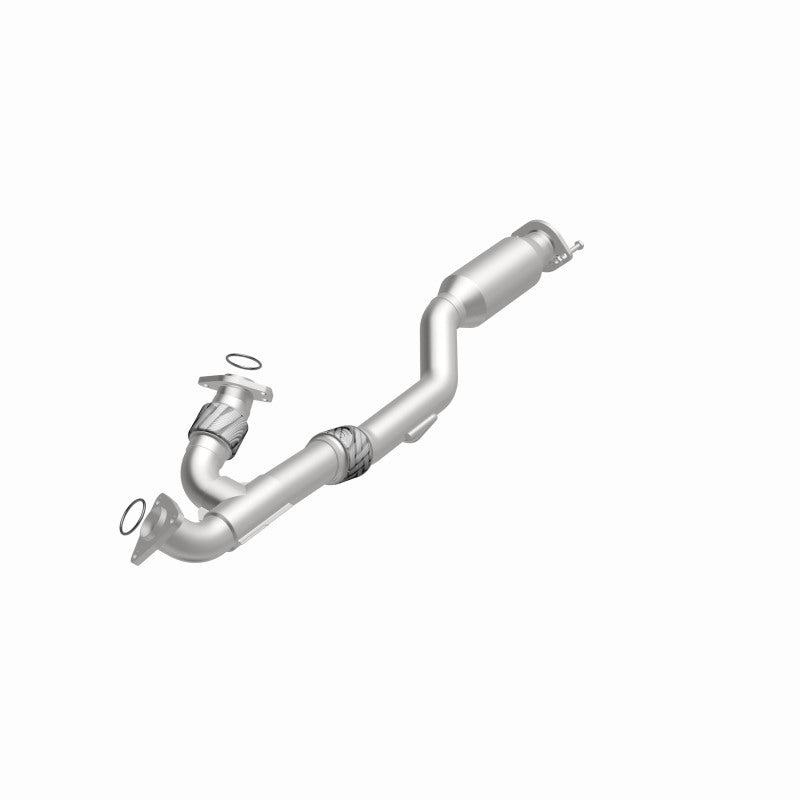 MagnaFlow catalytic converter for 2009-2014 Nissan Murano 3.5L, direct fit replacement part, shown with metal construction and mounting points.