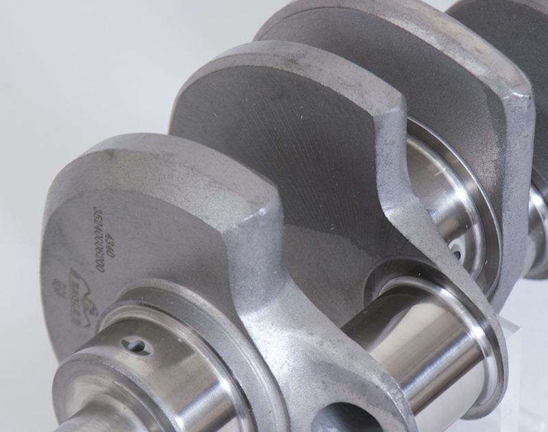 Eagle forged steel crankshaft for 351W engine with 2.750in main journals, 4.000in stroke, 2.100in rod journals