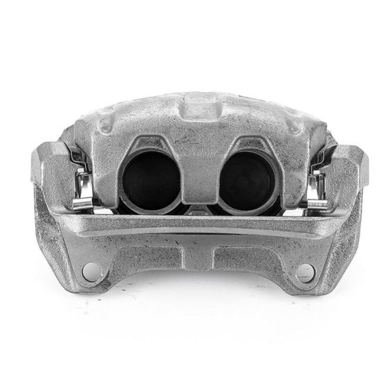 PowerStop OE front right brake caliper with bracket for Honda Odyssey (2011-2017), showing the black caliper and mounting bracket.