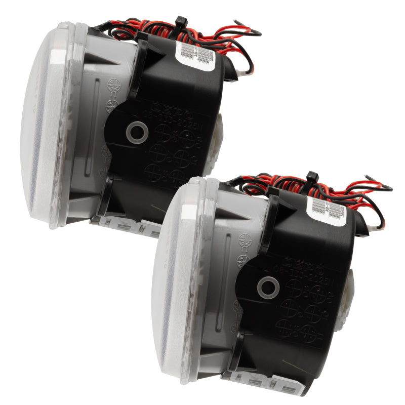 Oracle Lighting LED Halo Fog Lights for Jeep Wrangler JK, UV/Purple, pre-assembled, featuring bright LED halo rings and durable construction.