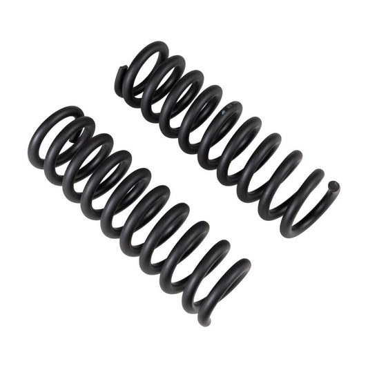 Pair of Old Man Emu ARB/OEM front coilover springs for vehicle suspension, shown in the image.
