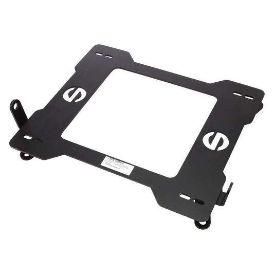 SPARCO 2019+ Toyota A90 Supra right seat base bracket, automotive seat frame component, black metal construction.