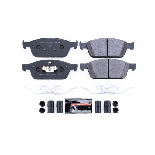 PowerStop front racing brake pads for 2013 Ford Focus, high-performance track day SPEC brake pads, designed for racing and stopping power.