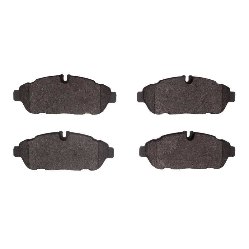 R1 Concepts Ford Transit-350 Super Duty brake pads, performance front brake pads with metallic friction material, installed on vehicle