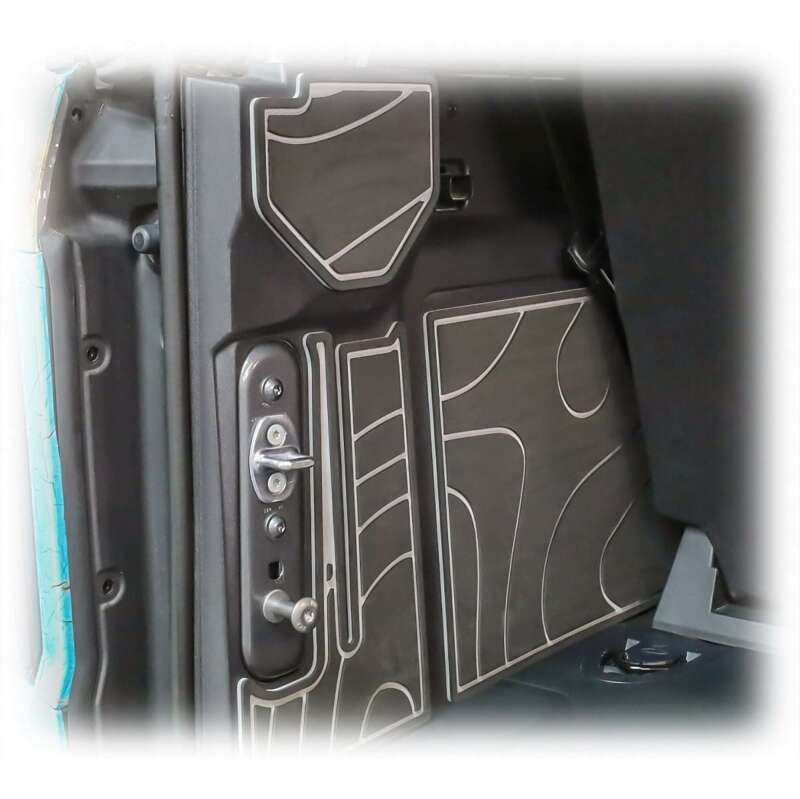 TURN Offroad Ford Bronco 2021+ 2-door cargo area foam protector kit in black, designed for cargo organization and protection.
