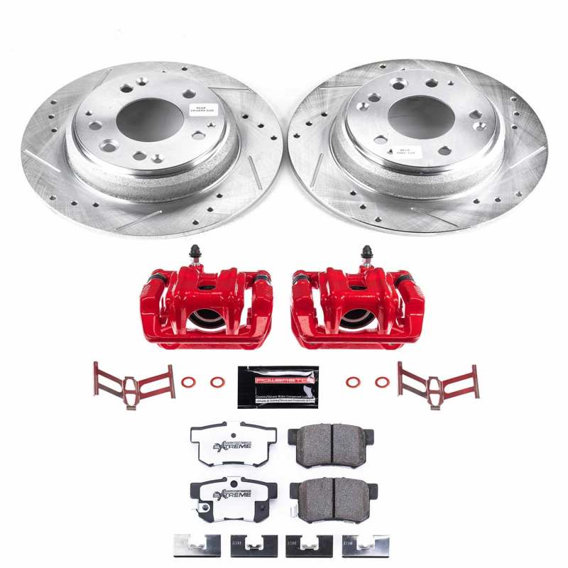 PowerStop 91-95 Acura Legend Z26 Street Warrior rear brake kit with performance calipers and rotors for enhanced stopping power.