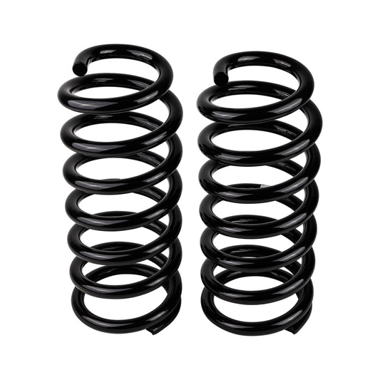 Old Man Emu rear coilover spring for Toyota Land Cruiser 200 series, showcasing the coil spring design and branding.